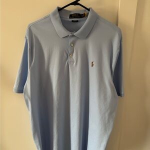 Polo by Ralph Lauren XXL Men's Short Sleeve Light Blue Polo Shirt